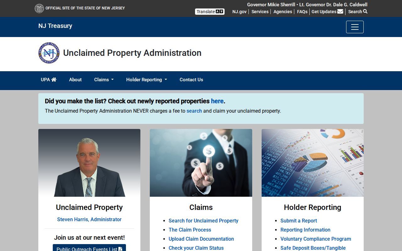 North Bergen residents directory unclaimed property search