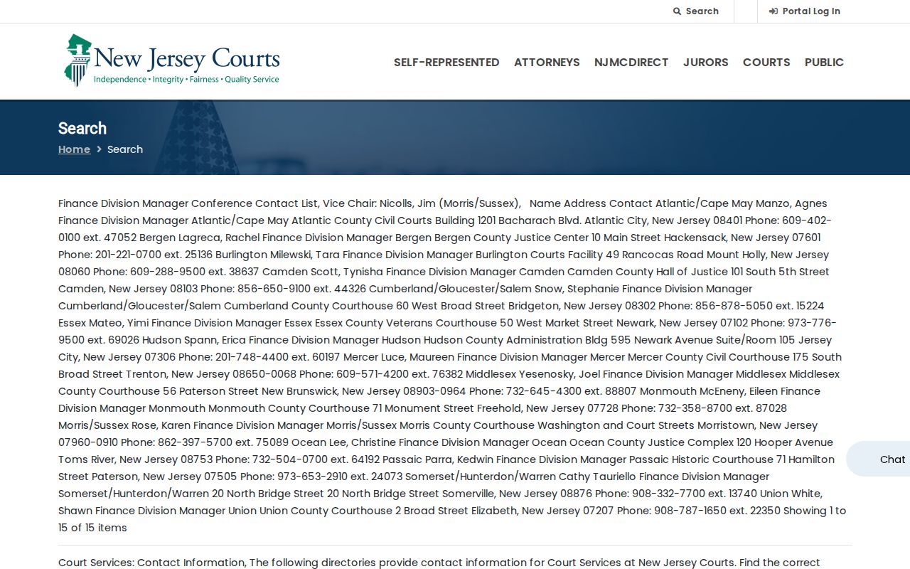 North Bergen resident lookup NJ Courts case search hub