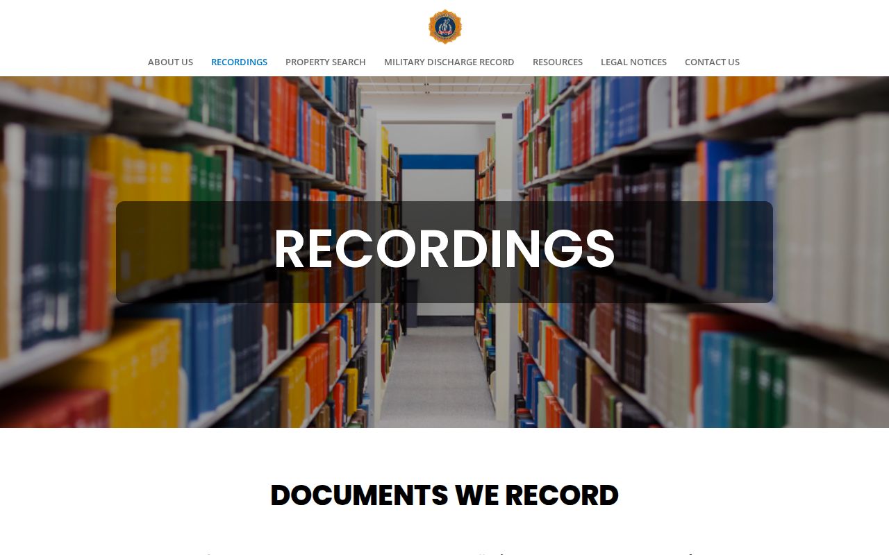 North Bergen street directory recorded document types